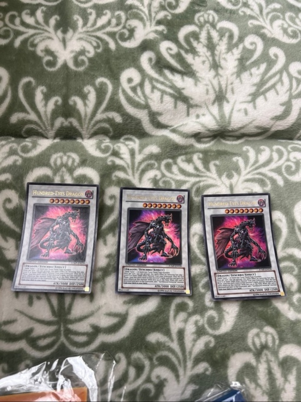 Yugioh Hundred-Eyes Dragon JUMP-EN039 Shonen Jump Magazine Promo Card 3 Ct